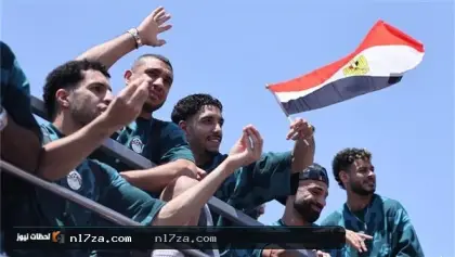 احتفالية منتخب مصر في استاد القاهرة