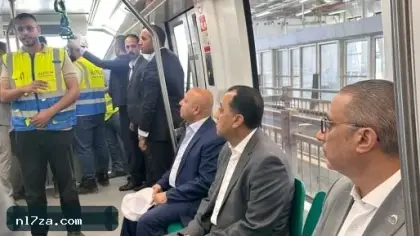رئيس الوزراء يستقل مونوريل غرب النيل فى التشغيل التجريبى.. فيديو