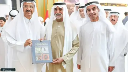 نهيان بن مبارك يزور معرض أبوظبي للكتاب
