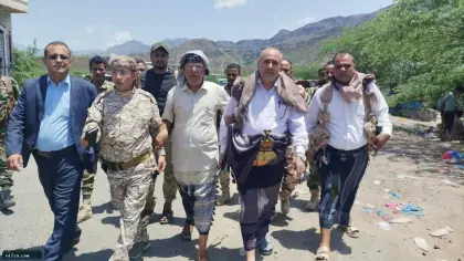 وكيل أول محافظة تعز يتفقد أبطال جبهة الكدحة ويؤكد استمرار إسناد المرابطين