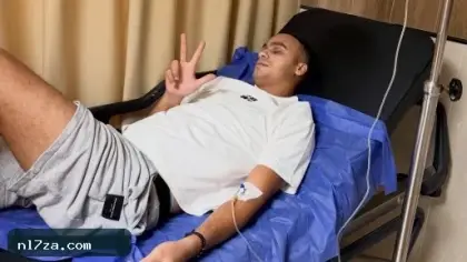 مصطفى حدوتة بصورة فى المستشفى: أومال لو فوقتلكم هعمل فيكم إيه