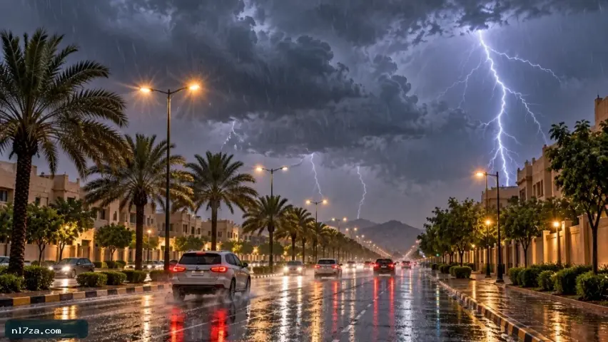 «الأرصاد»: أمطار غزيرة وسيول وبرد على 8 مناطق