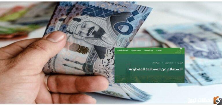 المساعدة المقطوعة