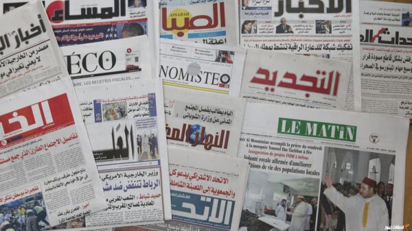 استخدم الفنان الخامات المختلفة مثل قصاصات الجرائد