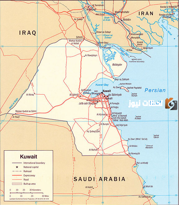خريطة شوارع الكويت بالتفصيل