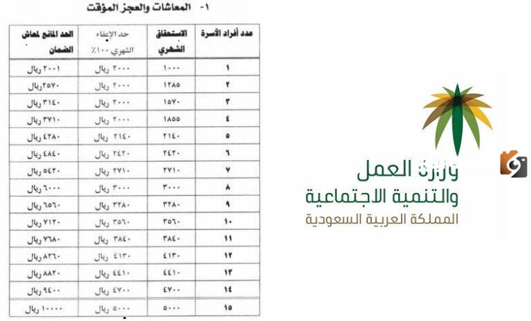 المبلغ المستحق للفرد من الضمان الاجتماعي المطور لعام