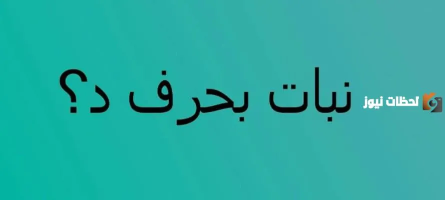 اسم نبات بحرف الدال