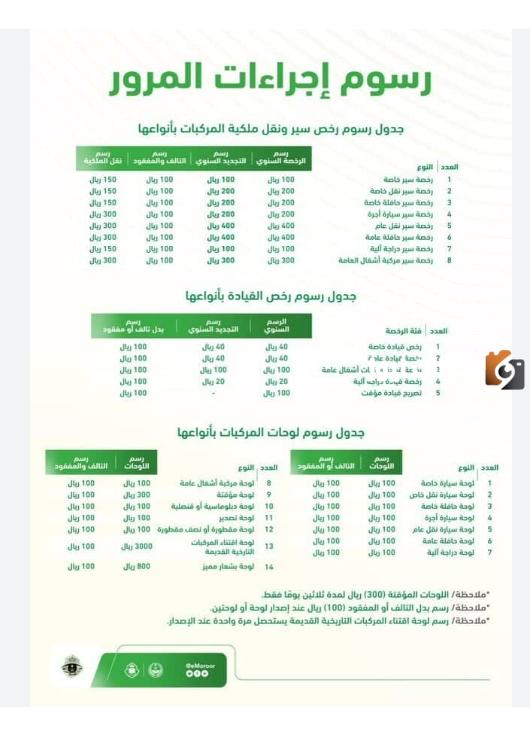 رسوم استخراج رخصة قيادة سعودي