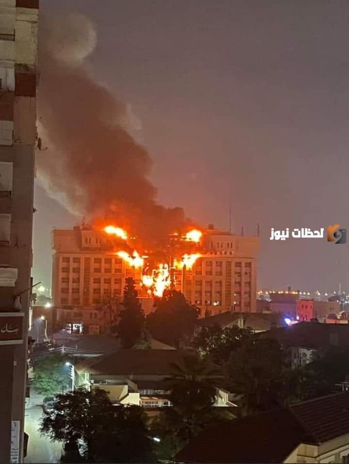 حريق فى مديرية أمن الإسماعيلية