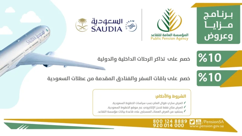 كيف استفيد من تخفيض الخطوط السعودية للمتقاعدين 1446