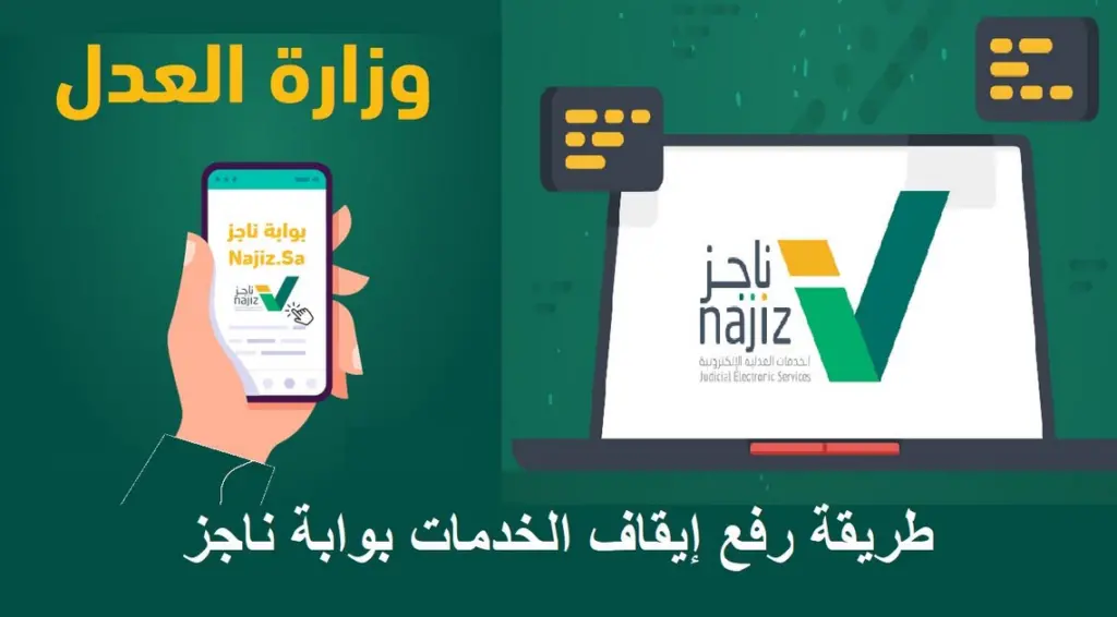 عبر ناجز اليكم كيفية الاعتراض على ايقاف الخدمات 1445