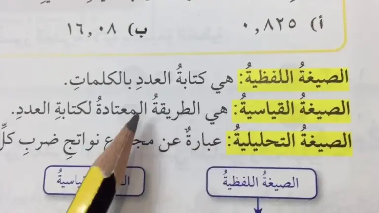 ما هي طريقة كتابة العدد بالصيغة اللفظية