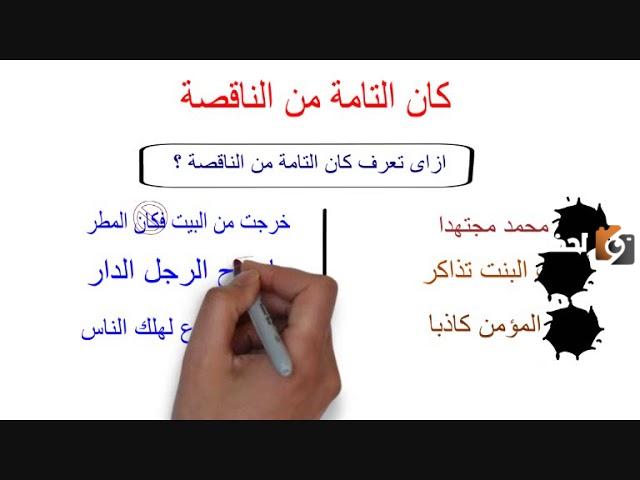 الفرق بين كان التامة والناقصة