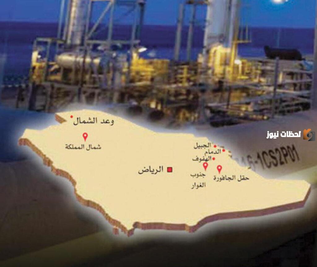 حجم انتاج الغاز الطبيعي في الجافورة