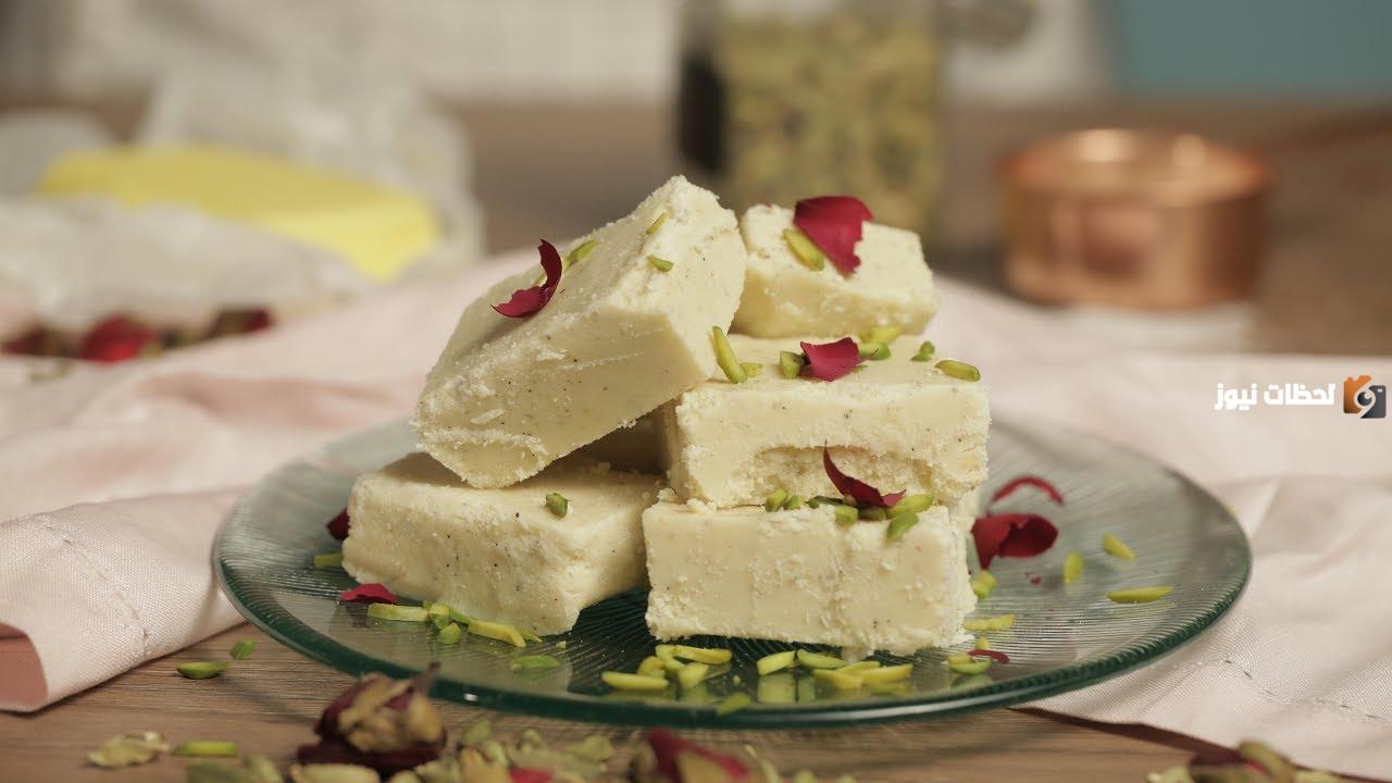 حلى رمضاني لذيذ | طريقة عمل لبنية حجازية بالهيل وماء الورد