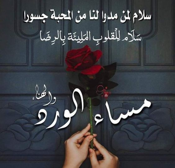 خواطر مساء الخير جميلة
