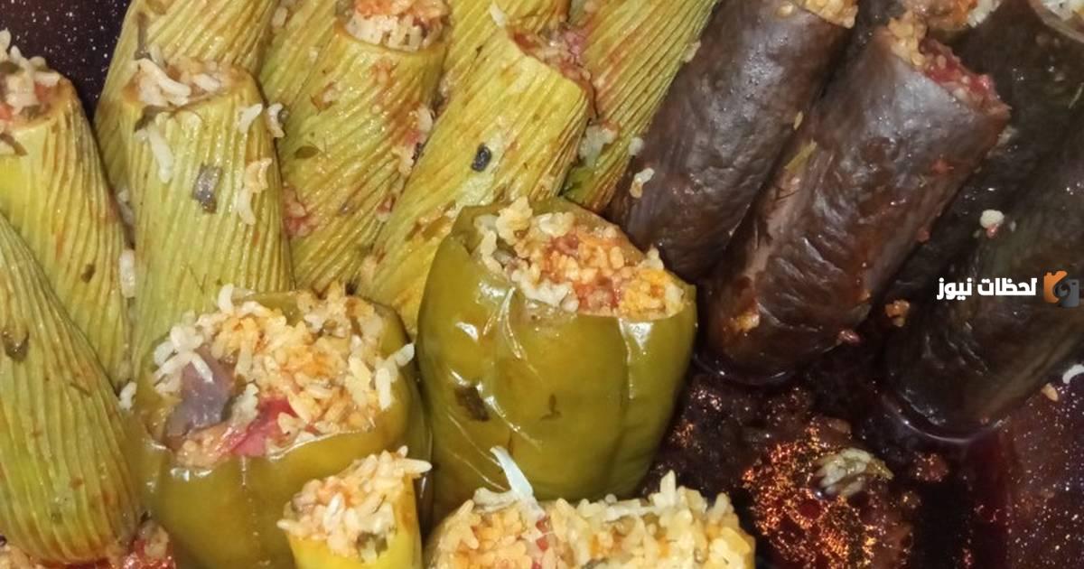 محشي الكوسا والفلفل الرومي