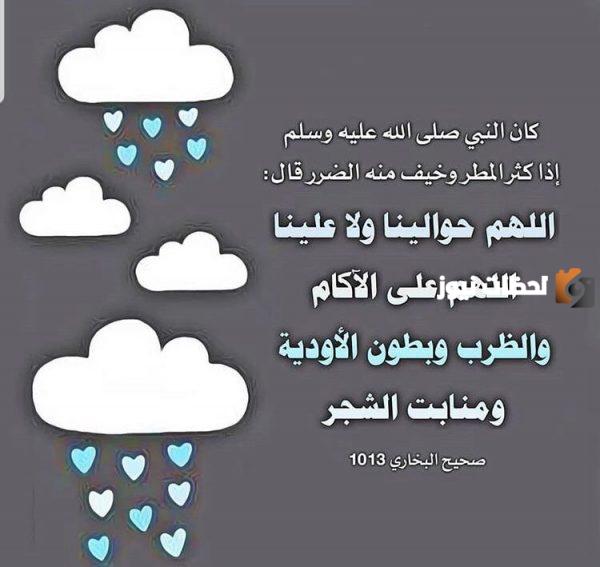 دعاء المطر في رمضان