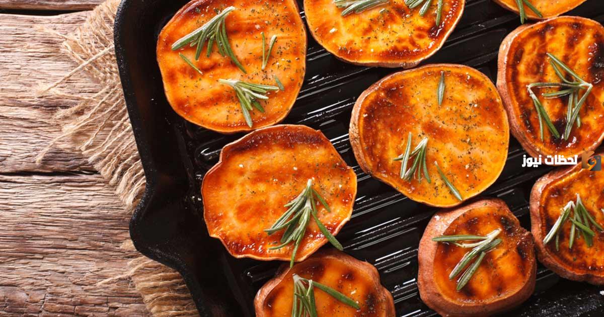 طريقة شوي البطاطا الحلوة