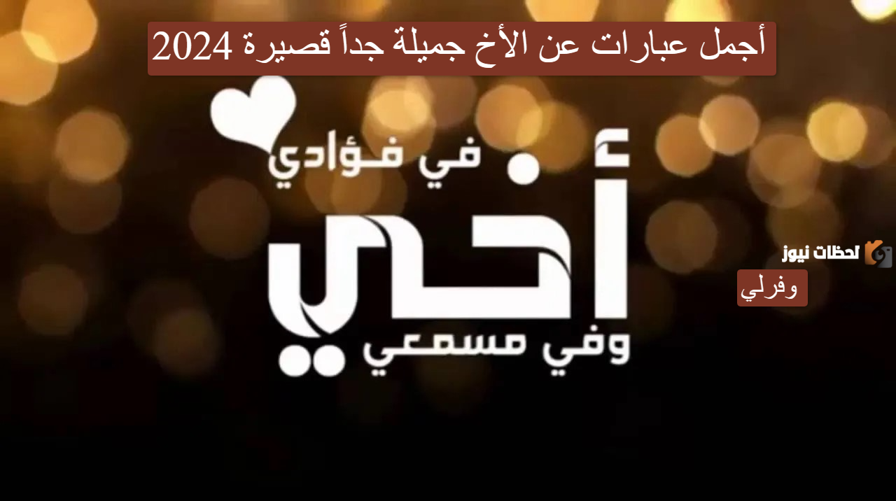 كلمات جميلة عن الأخ | عبارات في حب الأخ