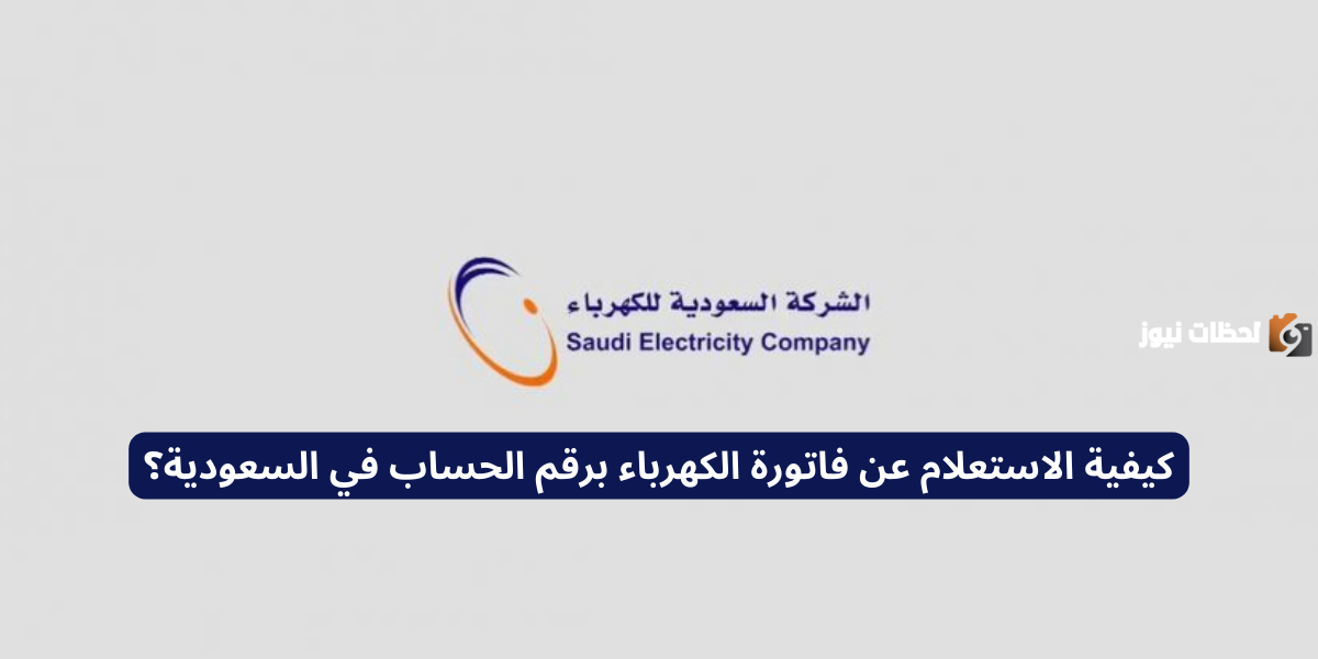 الاستعلام عن فاتورة الكهرباء