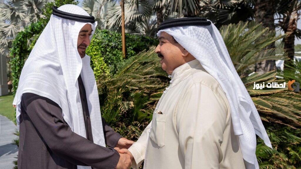 زيارة رئيس الدولة لملك البحرين بمقر الإقامة بأبوظبي