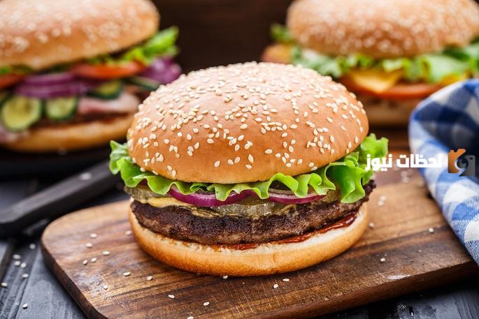 عمل ساندويش البرغر