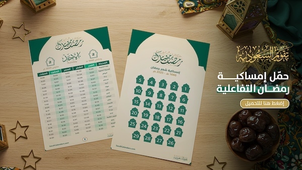 إمساكية رمضان 1446