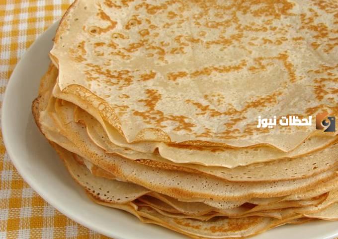 تحضير عجينة الكريب بدون بيض