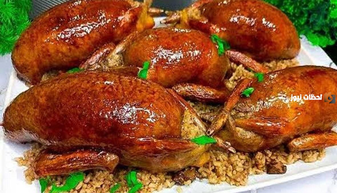 من ألذ الأكلات لإفطار رمضان 2025.. خطوات تحضير الحمام المحشي في البيت