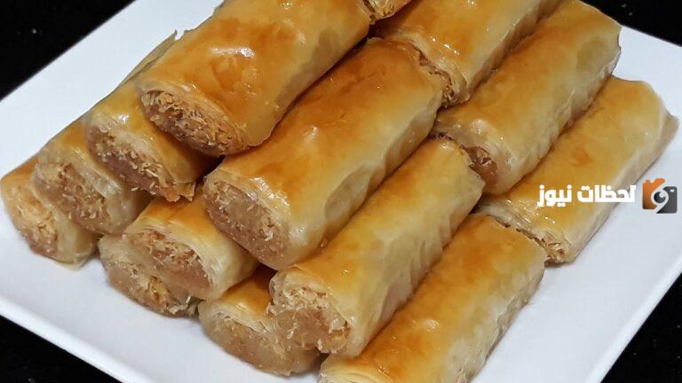 طريقة عمل جلاش بالكنافة والمكسرات