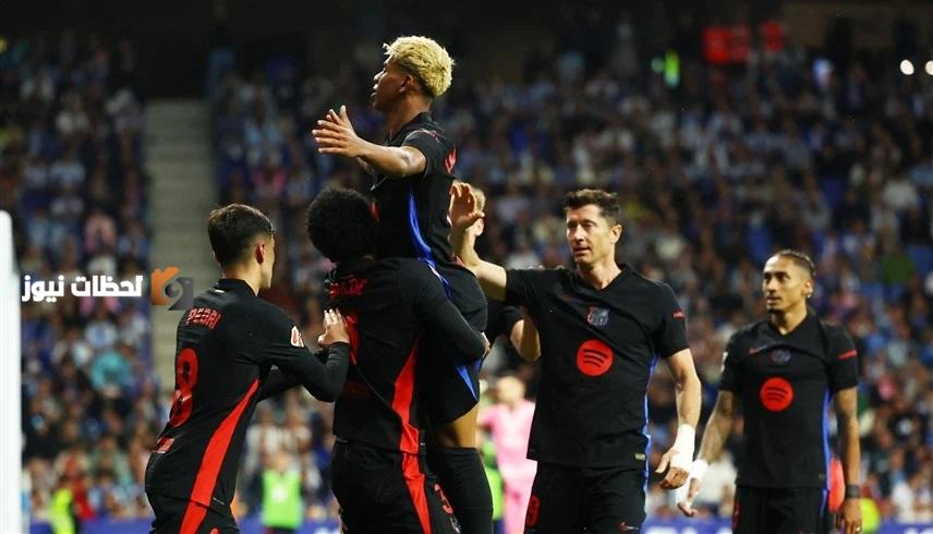 برشلونة يتوج بلقب الدوري الإسباني للمرة الثامنة والعشرين
