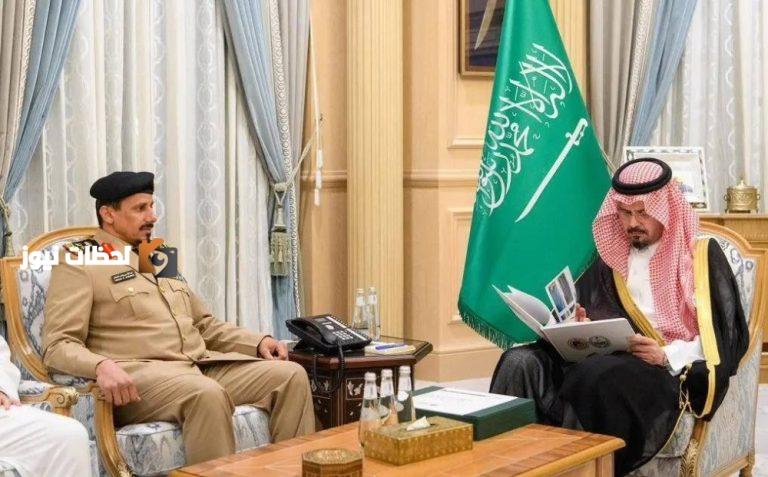 أمير المدينة يستقبل قائد حرس الحدود في المنطقة
