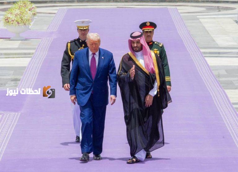 استقبال رسمي لرئيس أمريكا في قصر اليمامة من ولي العهد