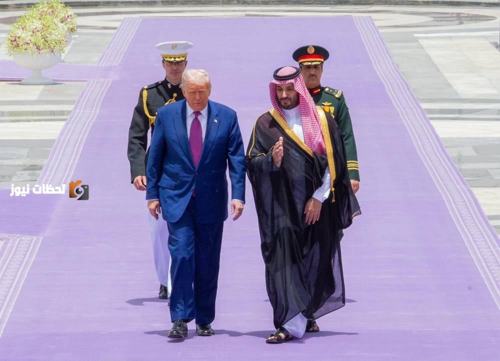 استقبال رسمي لرئيس أمريكا في قصر اليمامة من ولي العهد