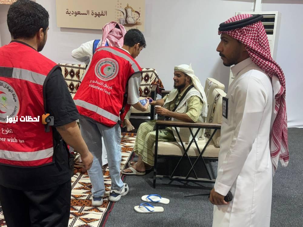 «الهلال الأحمر» في نجران يدعم حجاج اليمن بخدمات مميزة