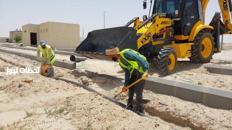 تأهيل المنافذ الداخلية وتحسين حديقة المخطط الجنوبي في أم الحمام