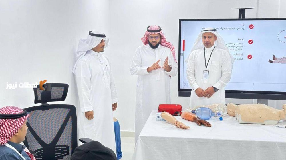 تدريب منسوبي مساجد «أبو عريش» على الإسعافات الأولية
