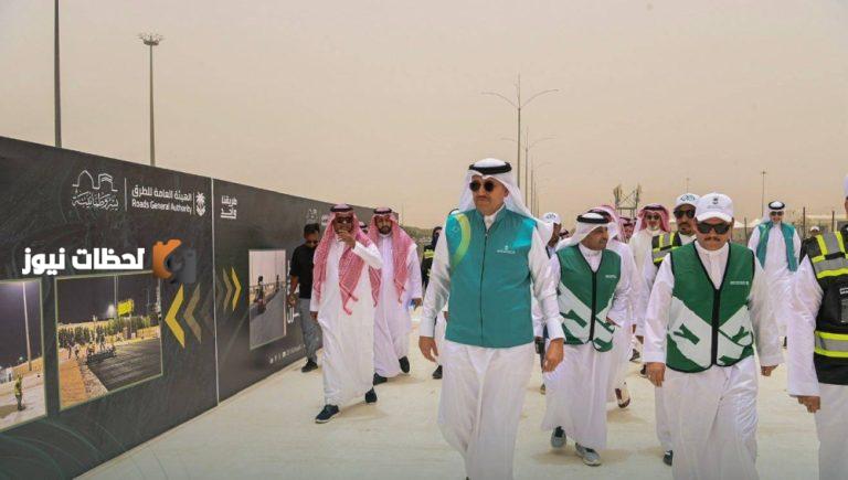 المهندس الجاسر يدشن التوسع في مبادرتي الطرق المطاطية والباردة لخدمة ضيوف الرحمن. (عكاظ)
