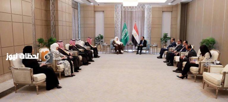 لقاء آل الشيخ مع رئيس الوزراء المصري