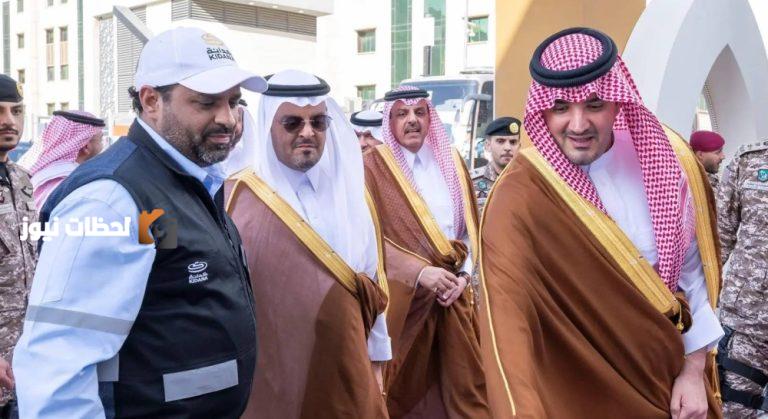 زيارة عبدالعزيز بن سعود لمشاريع تطويرية بالمشاعر المقدسة