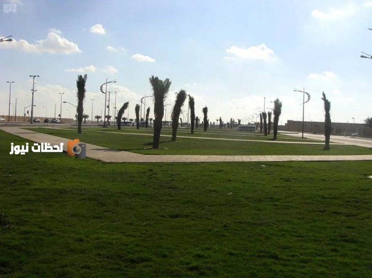 صيانة 550 ألف متر مربع من المسطحات الخضراء في حفر الباطن