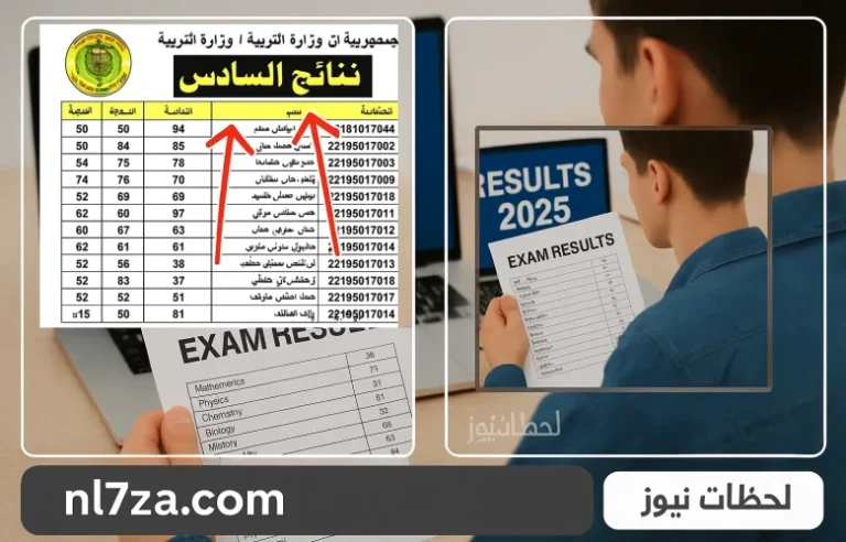 نتائج السادس الاعدادي 2025 الدور الأول موقع نتائجنا استعلام بالرقم الامتحاني في نينوى وديالى والقادسية