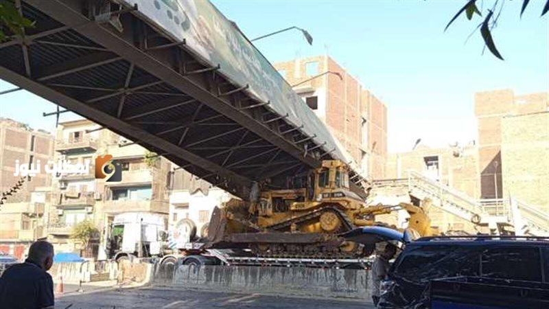 انهيار كوبري مشاه بطوخ
