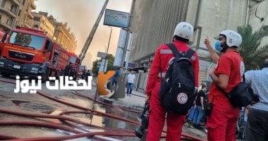 الهلال الأحمر المصري يرسل فرق الطوارئ إلى وسط القاهرة لتقديم الإسعافات.