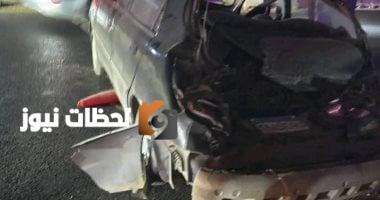 تفاصيل اصطدام تريلا بـ 7 سيارات على الطريق الدائري بالمعادي.. صور