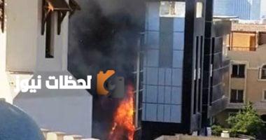 حريق يندلع في دبي مول بمنطقة الشيخ زايد - شاهد الفيديو والصور