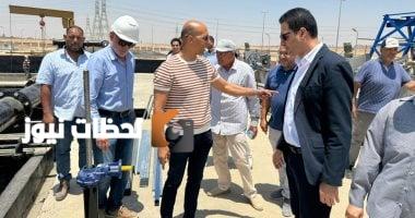رئيس جهاز القاهرة الجديدة يحضر التشغيل التجريبي لمحطة معالجة الصرف الصحي