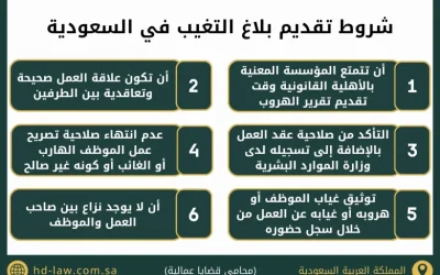 بلاغ التغيب عن العمل