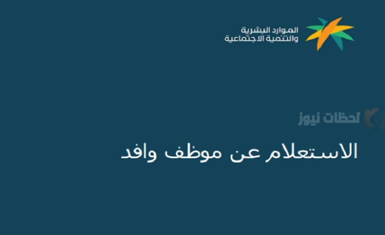 إمكانية الاستعلام عن موظف وافد